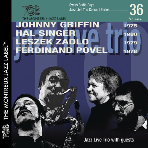 "CD cover with black and white images of four jazz musicians."