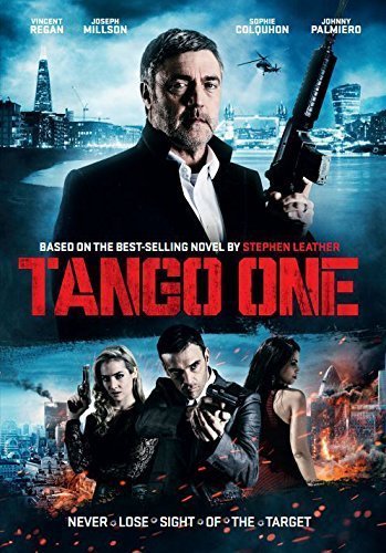 "Tango One DVD cover featuring a man holding a gun with a cityscape background."