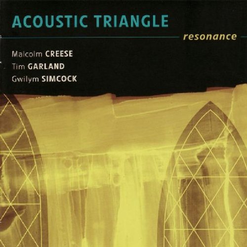 The alt text for the image is: "Album cover with yellow abstract design and artist names listed."