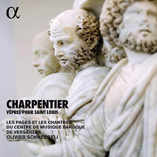 "CD cover featuring a close-up of white marble statues with text overlay."