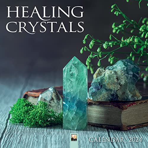 Healing Crystals Wall Calendar 2024 (Art Calendar): Original Flame Tree Publishing-Kalender [Kalender]