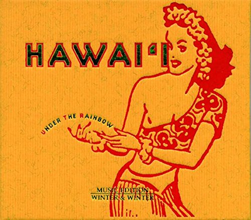Yellow CD cover with red illustration of a hula dancer and "HAWAII" text.
