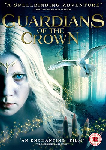 "Guardians of the Crown DVD cover featuring a woman and a white owl in a forest."