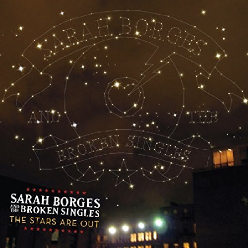 "Album cover with a night sky and constellations forming two silhouetted faces."