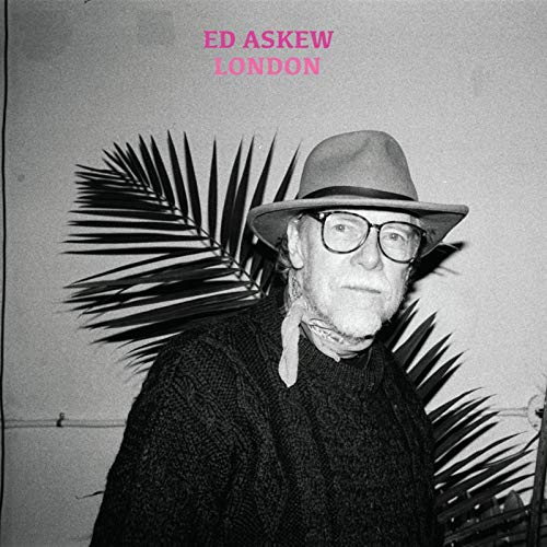 Album cover featuring Ed Askew in hat and glasses with palm fronds behind him.