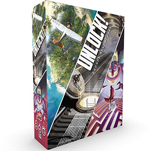 Space Cowboys , Unlock! Escape Adventures , Card Game , Ages 10+ , 2-6 Players , 60 Minutes Playing Time