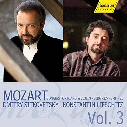 CD cover featuring two men, Mozart's name, and "Vol. 3" text.