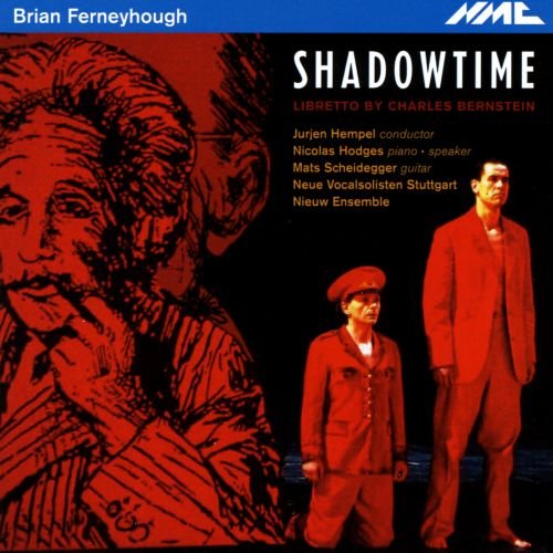 "CD cover with red-tinted figures and sketch, black background, and white text."