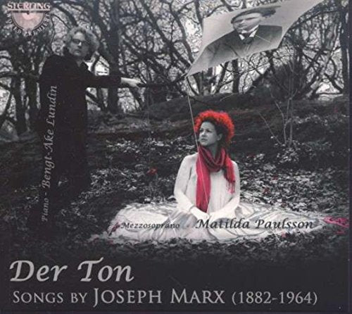 "Album cover with black-and-white photo of man and woman, woman holding umbrella."