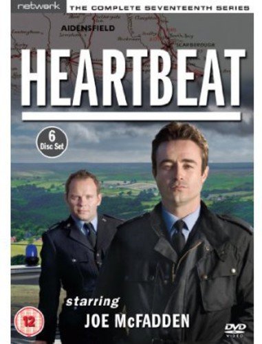 "Heartbeat series 17 DVD cover featuring two male police officers in uniform."