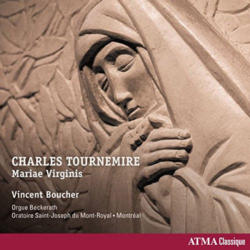 CD cover featuring a stone carving of a veiled woman in prayer.