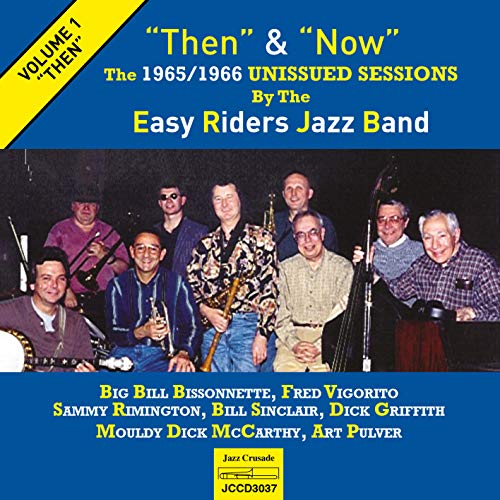 "CD cover featuring a group of eight men holding jazz instruments."