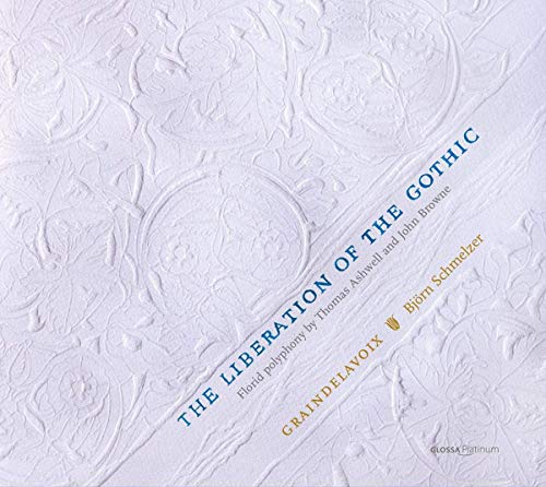 White CD cover with embossed design and blue and yellow text.