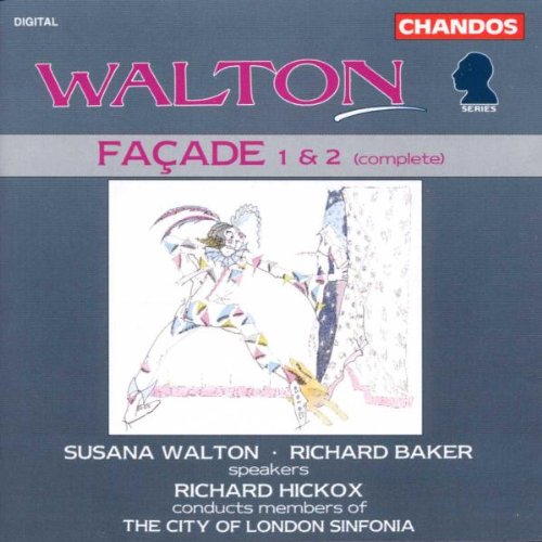 "CD cover with blue background, illustration of a dancer, and text listing performers."