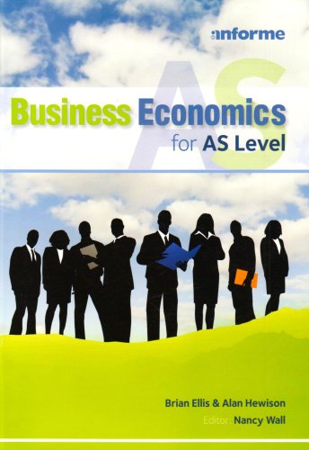 The image shows a textbook cover featuring silhouetted businesspeople against a cloudy sky.