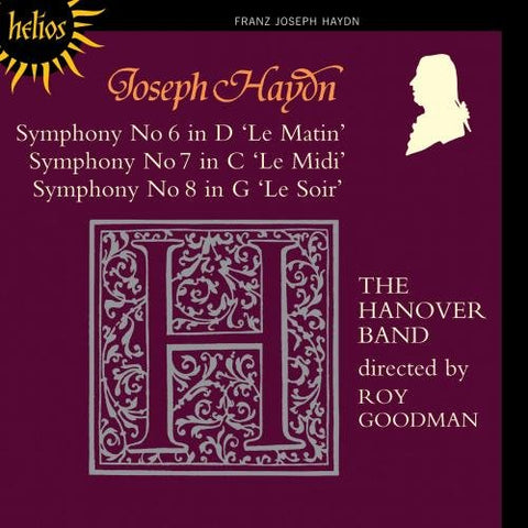 Roy Goodman The Hanover Band - Haydn: Symphonies Nos. 6-8 [CD]