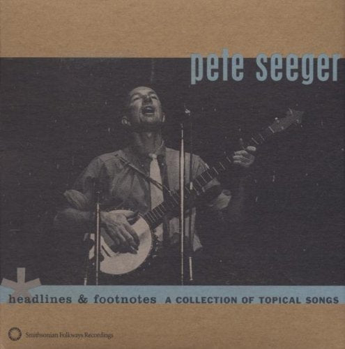 CD cover featuring Pete Seeger playing banjo, with title and artist name.