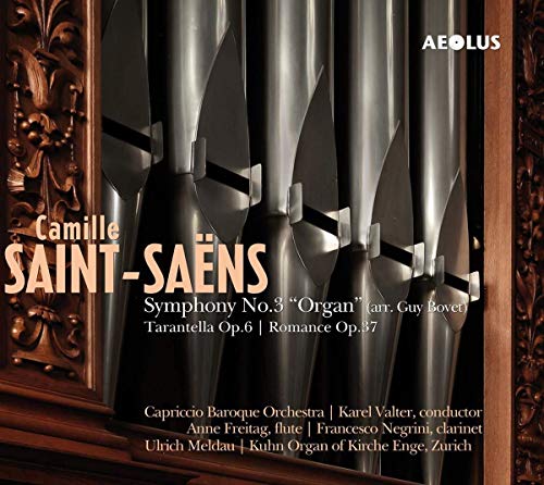 CD cover featuring a close-up of silver organ pipes within an ornate wooden frame.
