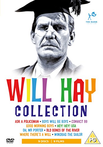 "Black and white image of a man wearing a graduation cap on DVD cover."