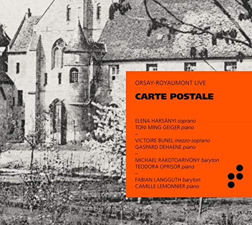 "CD cover with orange overlay on a black-and-white castle image."