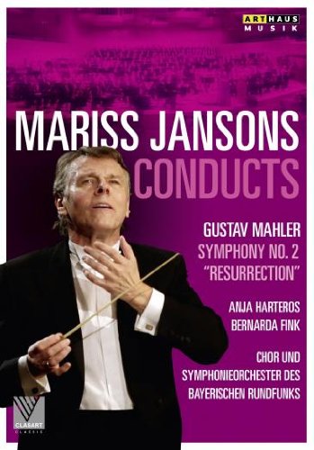 DVD cover featuring Mariss Jansons conducting, with purple background and white and pink text.