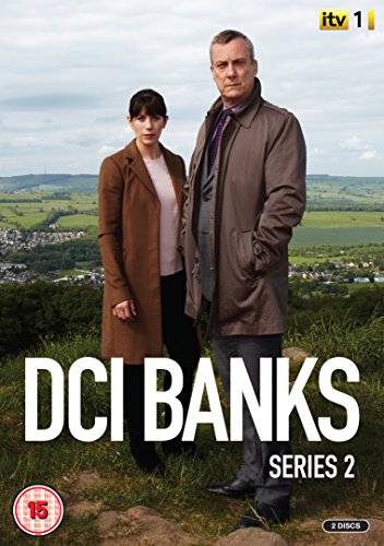 "DVD cover of DCI Banks Series 2, featuring a man and woman standing outdoors."