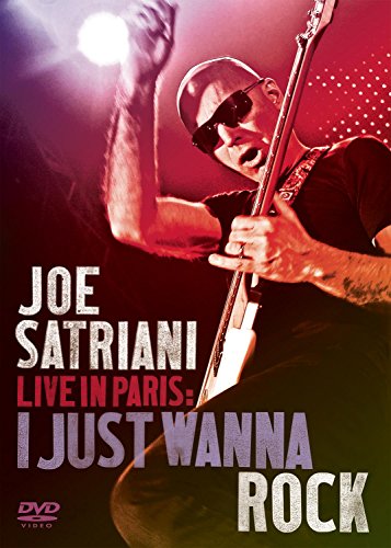 DVD cover featuring Joe Satriani playing guitar on stage with spotlights.