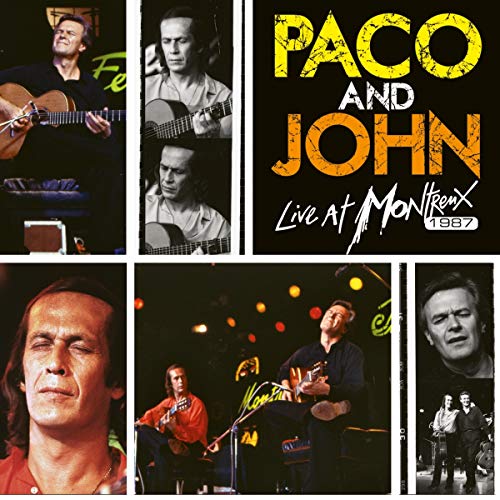 A vinyl record cover featuring a collage of musicians playing guitars on stage.