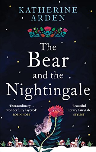 The image shows a book cover with a dark blue background and white text. Alt text: Book cover with dark blue background, white text, and floral illustrations.