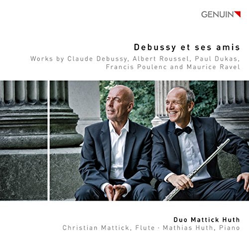CD cover featuring two men in suits sitting together, one holding a flute.