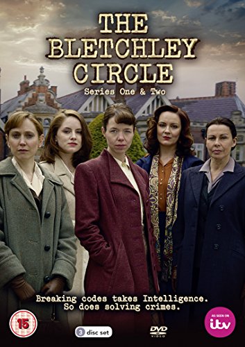 DVD cover for "The Bletchley Circle" featuring five women standing in front of a building.