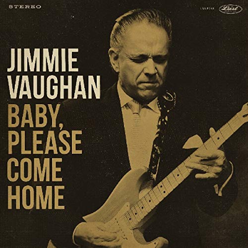 "Album cover featuring Jimmie Vaughan playing guitar, sepia-toned, with title text on left."