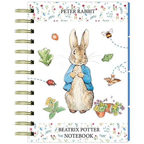 Beatrix Potter A5 Tabbed Wiro Hardback Notebook (Peter Rabbit)