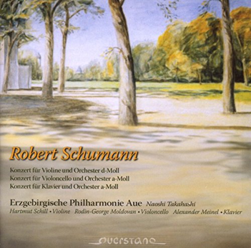 "CD cover featuring a serene park scene with trees and a body of water."