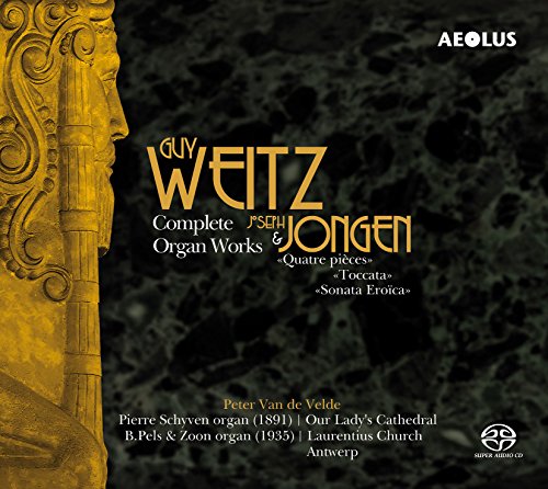 "CD cover with ornate gold pillar and marbled background, featuring artist and album information."