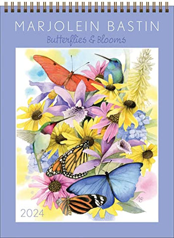 Marjolein Bastin 2024 Wall Calendar: Butterflies & Blooms