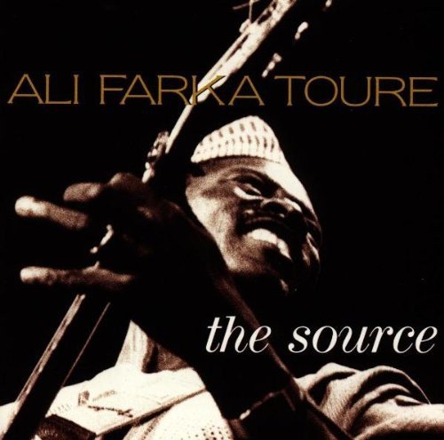 "CD cover with a man playing a stringed instrument, sepia-toned against a black background."
