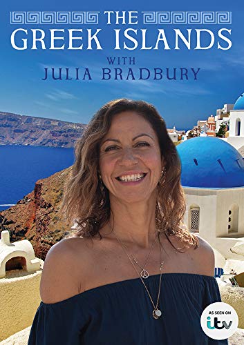 DVD cover featuring a smiling woman in front of a blue-domed Greek building.