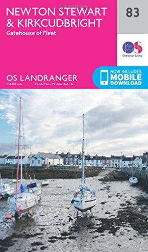 Landranger (83) Newton Stewart & Kirkcudbright, Gatehouse of Fleet (OS Landranger Map)