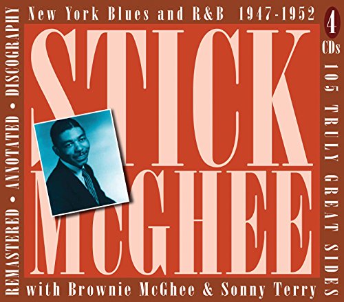 Red album cover with "STICK MCGHEE" in large letters and a man's portrait.