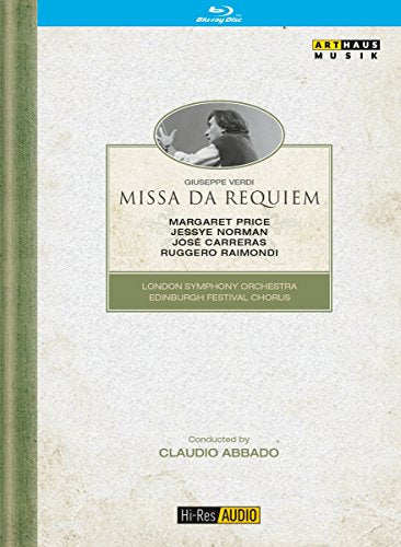 "Missa Da Requiem" Blu-ray cover featuring a black and white portrait of a man.