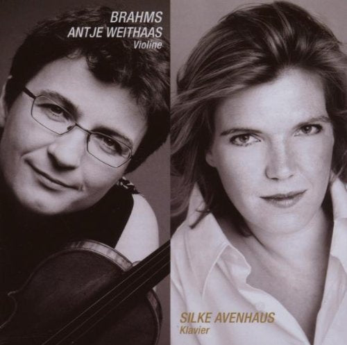 CD cover with black and white portraits of a man and a woman.