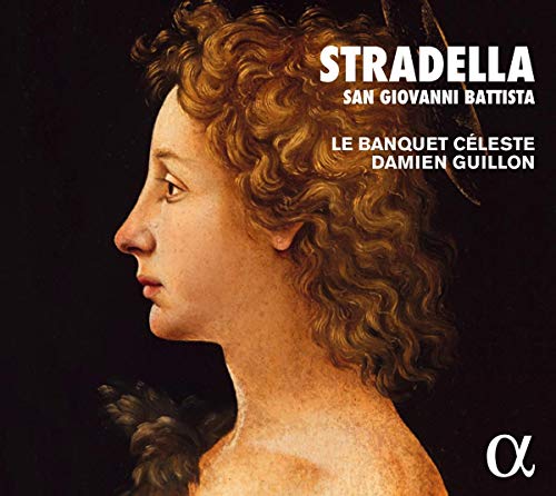 "CD cover featuring a portrait of a man with curly hair against a black background."