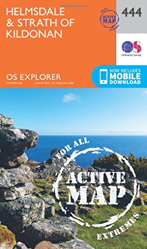 OS Explorer Map Active (444) Helmsdale and Strath of Kildonan (OS Explorer Active Map)
