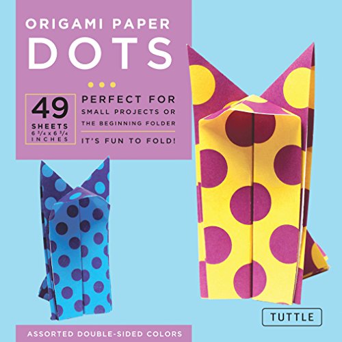 Origami Paper - Dots - 6 3/4" - 49 Sheets: Tuttle Origami Paper: Origami Sheets Printed with 8 Different Patterns: Instructions for 6 Projects Included