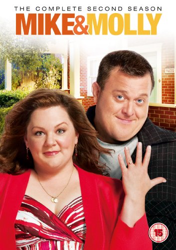 DVD cover for "Mike and Molly" Season 2, featuring a man and woman.