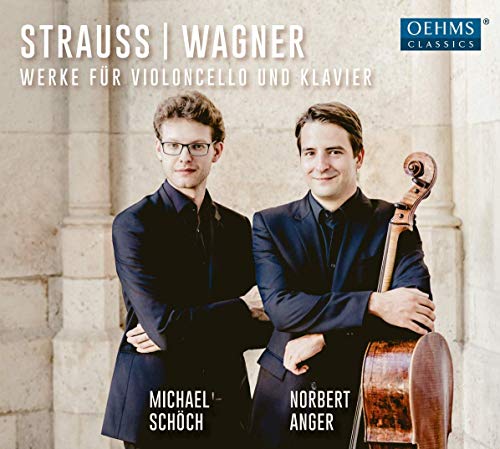 CD cover featuring two men in dark suits, one holding a cello.