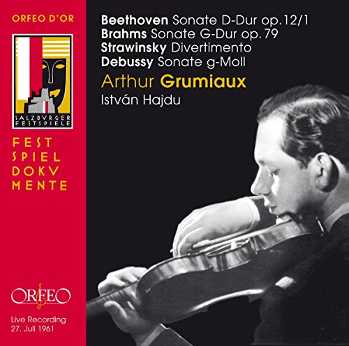 A CD cover featuring a black-and-white photo of a man playing violin.