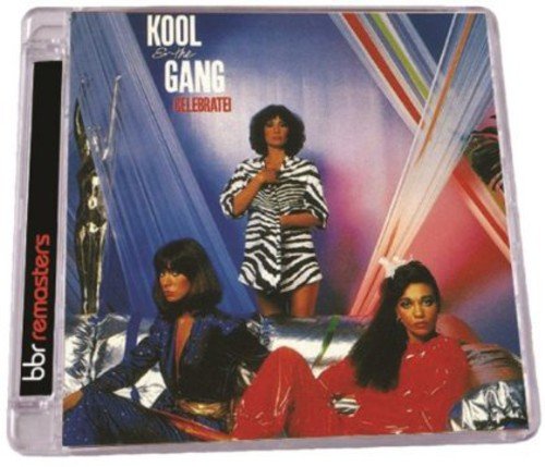 "Album cover featuring three women in disco outfits against a colorful, abstract background."