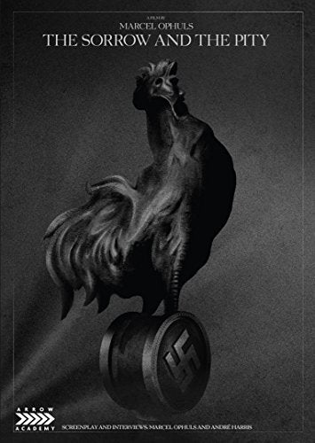 DVD cover with a rooster standing on a swastika, dark background, white text.